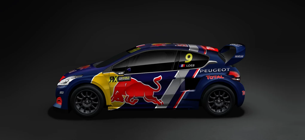 2018 Peugeot 208 WRX rallycross car
