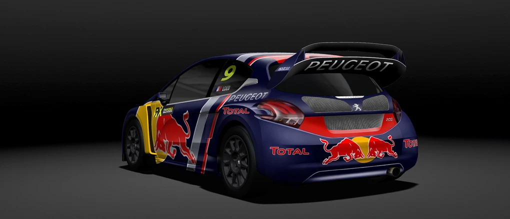 2018 Peugeot 208 WRX rallycross car