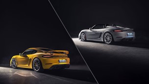 New Porsche 718 Cayman GT4 and Spyder revealed