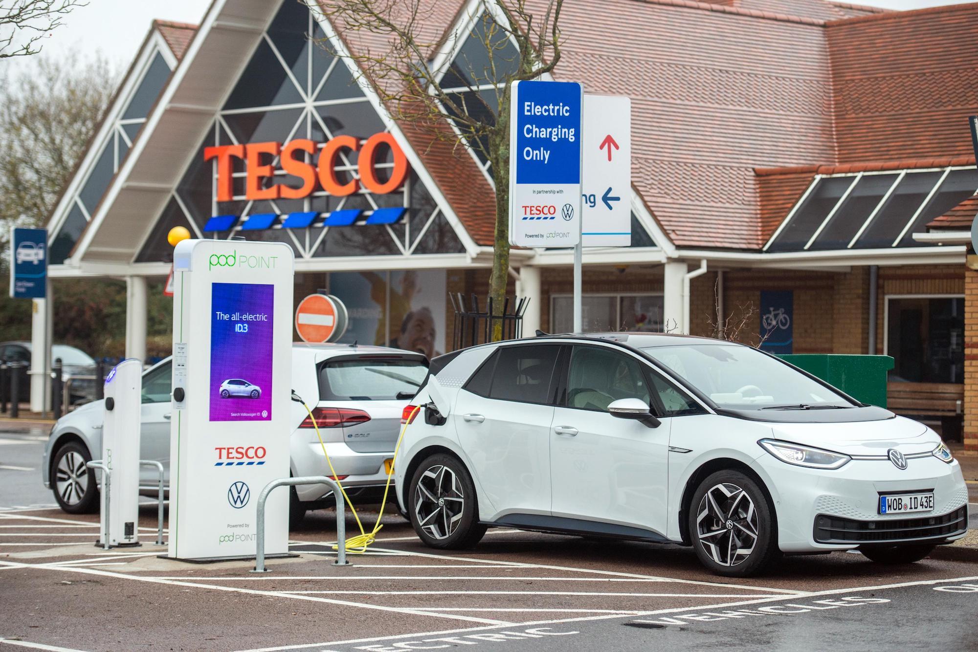 Volkswagen and Tesco roll out free EV charging at over 100 stores Car Keys
