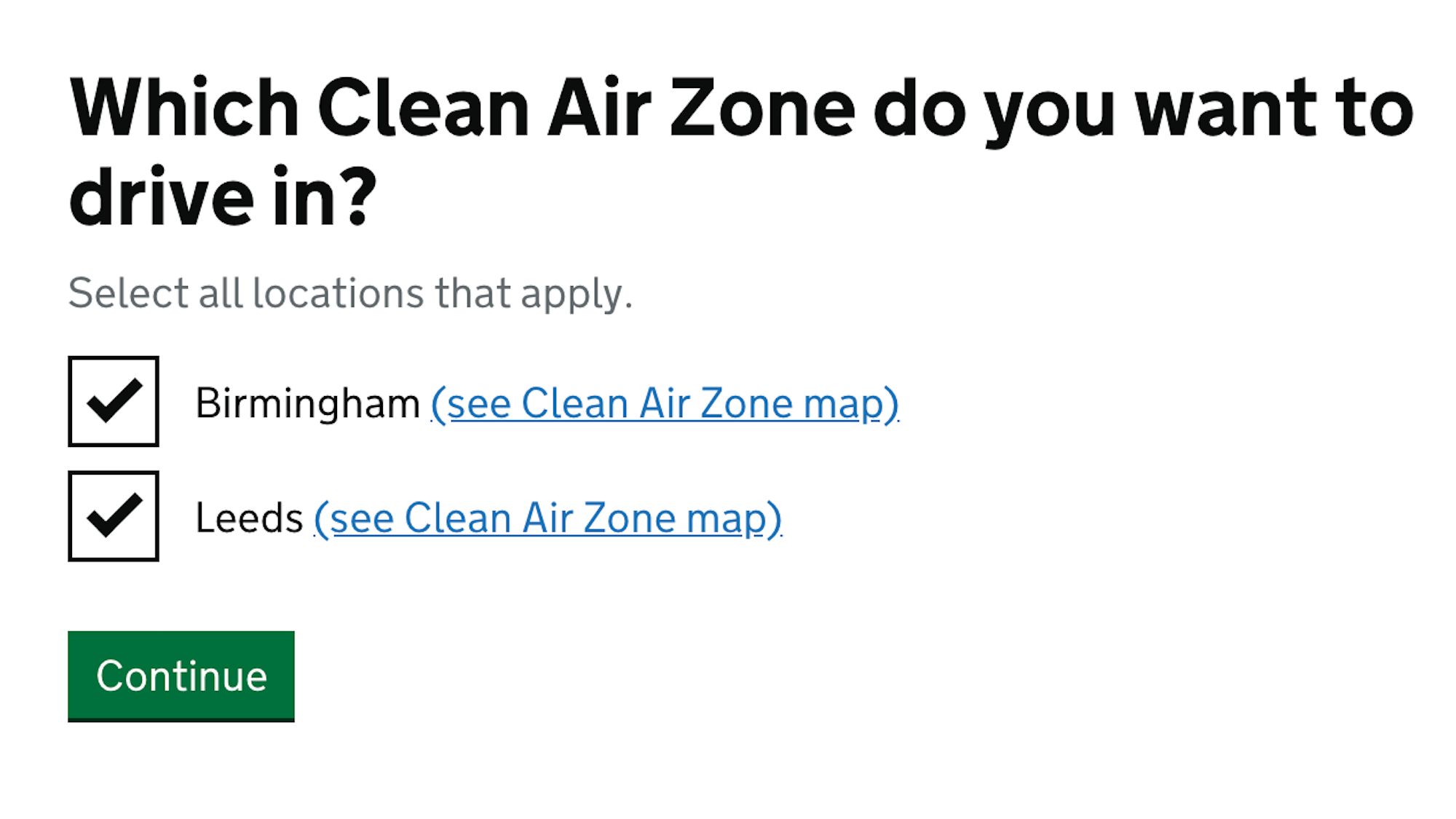 Check your car meets clean air zone standards with a new online tool Car Keys